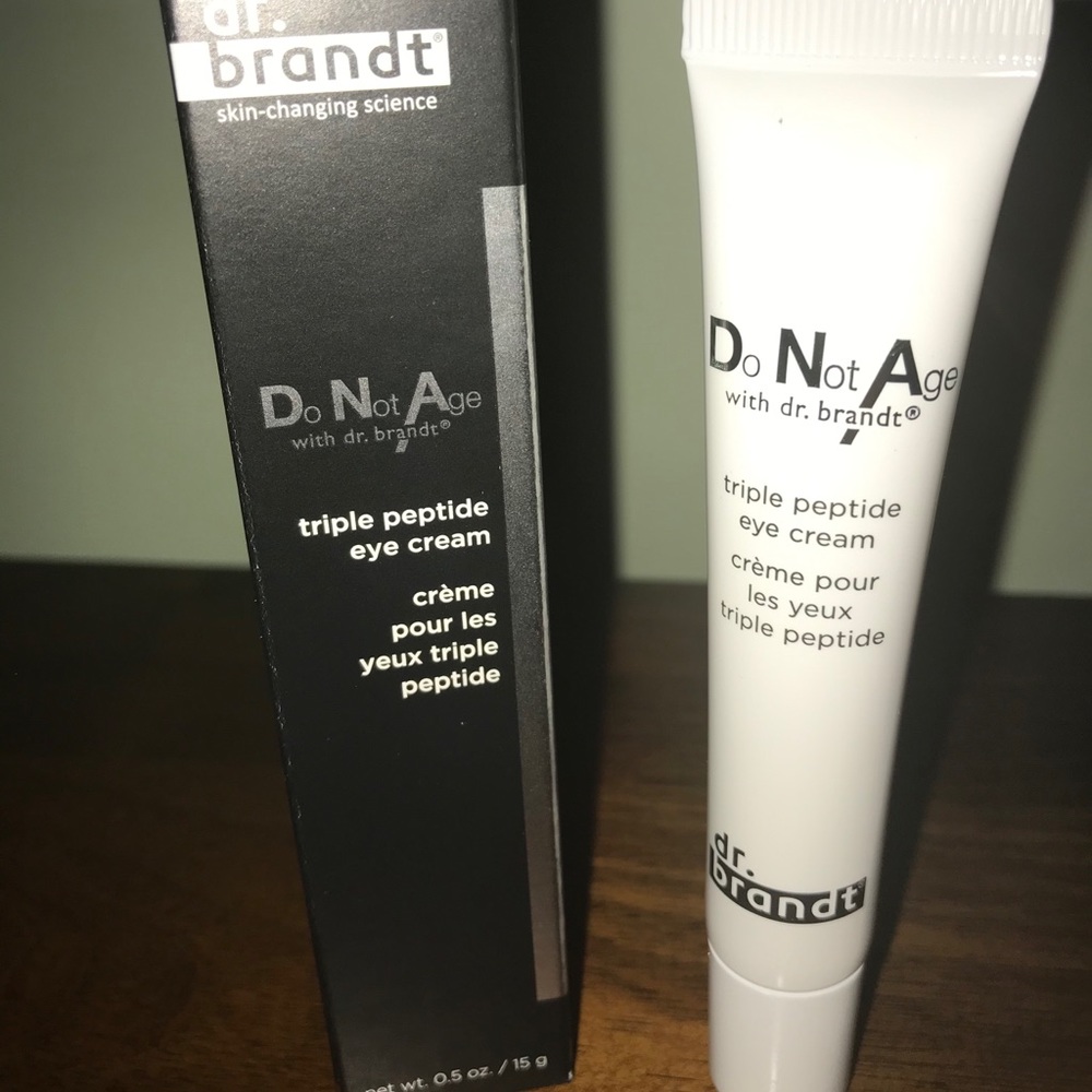 Dr. Brandt DoNotAge Triple peptide eye cream.